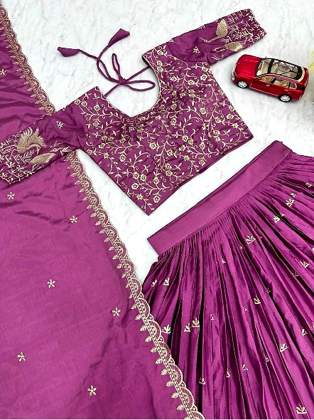 Lavender Indian Wedding Lehenga