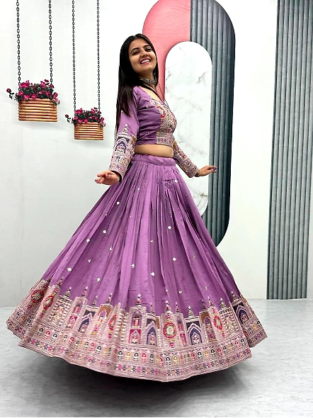 Lavender Lehenga for Wedding