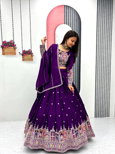 Purple Lehenga for Wedding
