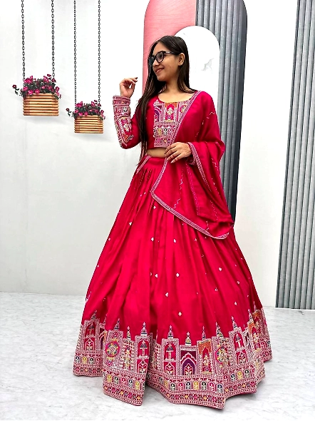 Red Wedding Lehenga Choli