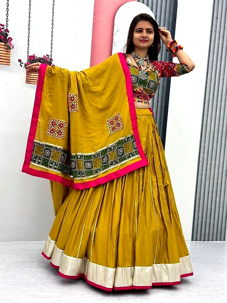 Yellow lehenga choli