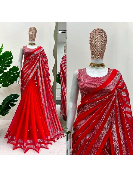 Red Georgette