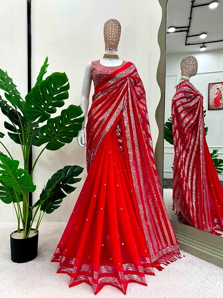 Red Georgette
