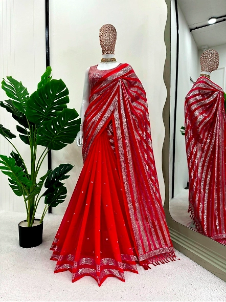 Red Georgette