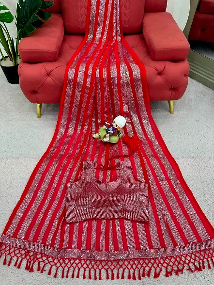 Red Georgette
