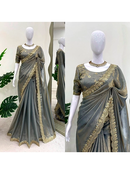 Grey Fandy Silk