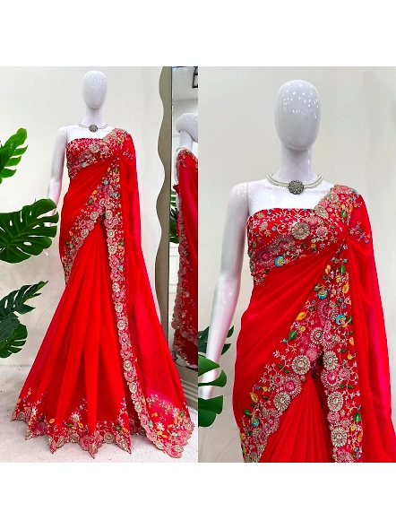 Red Georgette