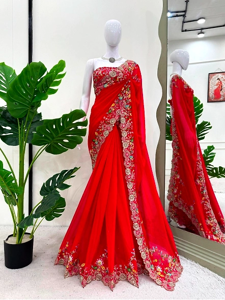 Red Georgette