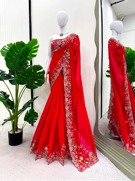 Red Georgette