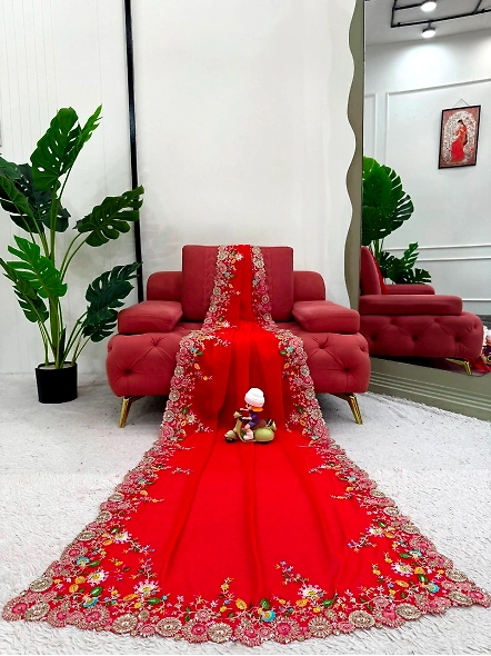 Red Georgette