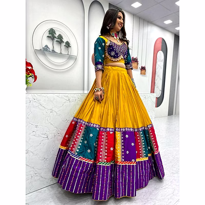 tiny tex traditional cotton chaniya choli navratri set