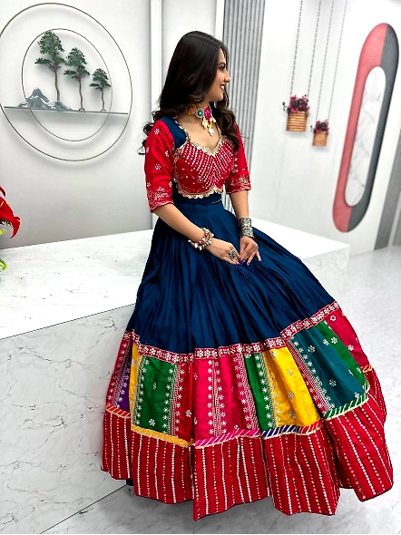 Red navratri chaniya choli