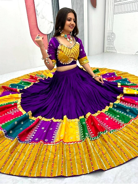 Yellow lehenga for navratri