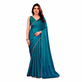 nitya tex teal party wear saree