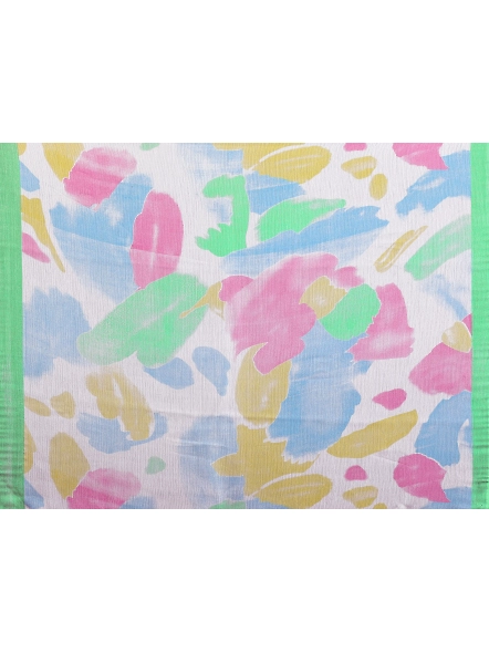 Pista chiffon saree for summer