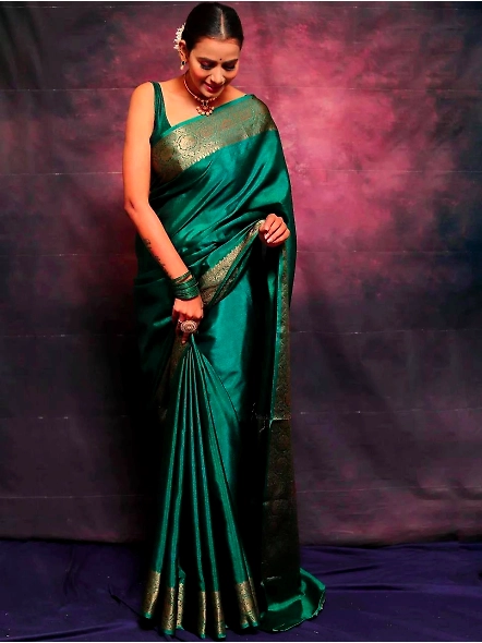 Green Lightweight silk saree