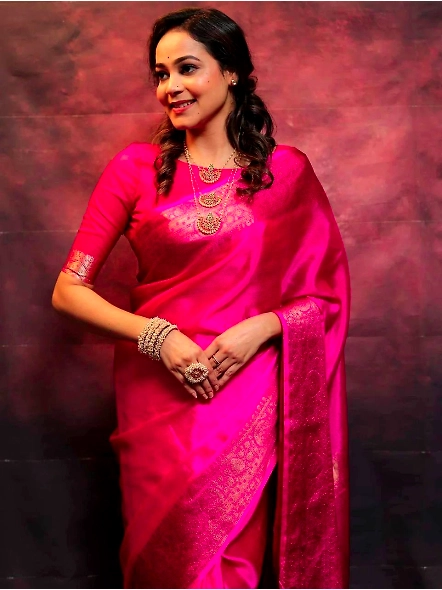 Pink Elegant ethnic saree