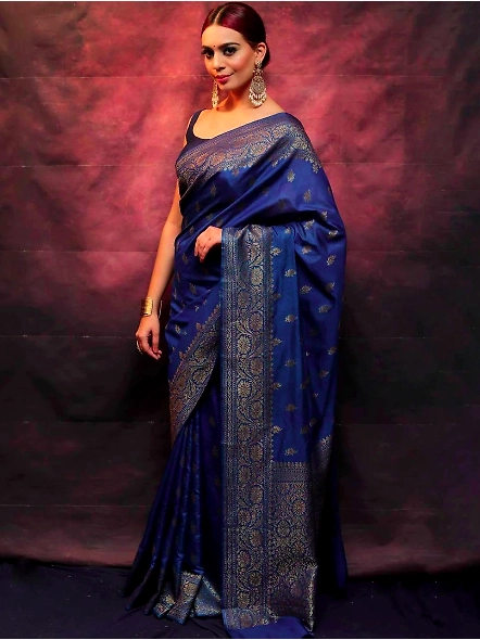 Blue Elegant ethnic saree