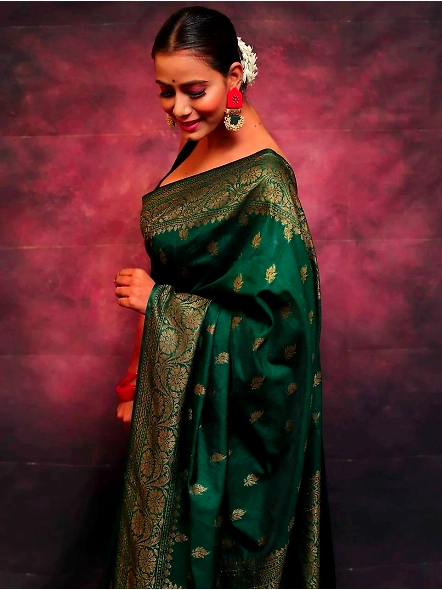 Green Lightweight silk saree