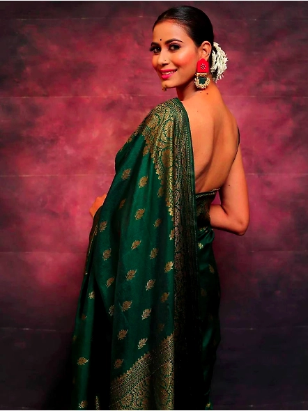 Green Elegant ethnic saree