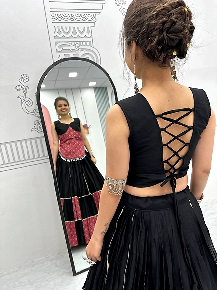 Ajarakh Print Lehenga Choli for Navratri