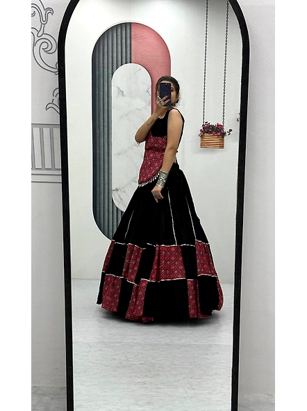 Ajarakh Print Lehenga Choli for Navratri
