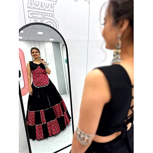 Ajarakh Print Lehenga Choli for Navratri