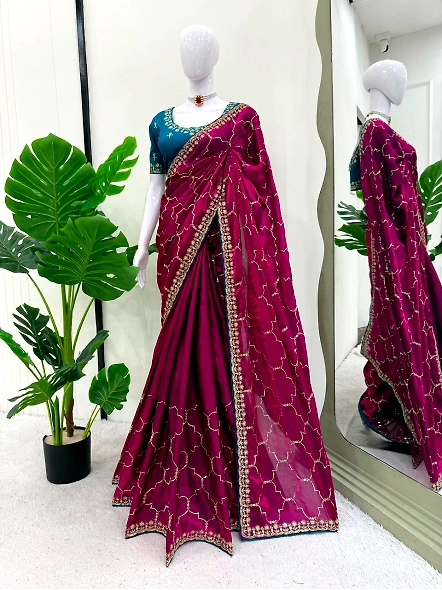 designer party wear saree