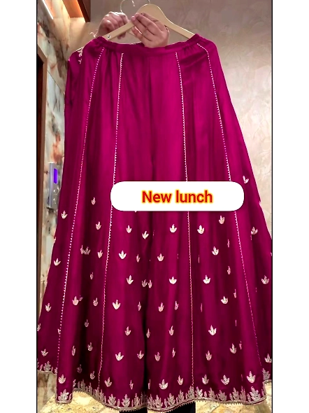 party wear chinon silk suits