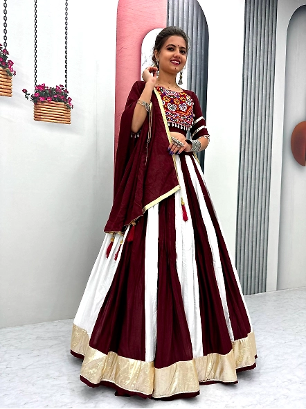 Brown Pure Cotton Chaniya Choli