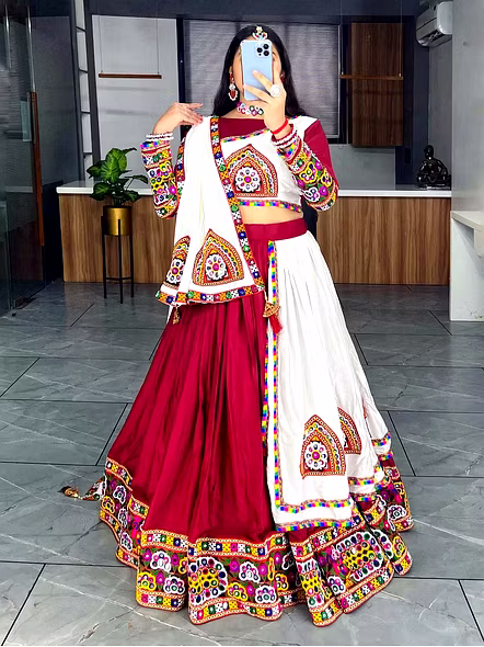 pure rayon cotton lehenga