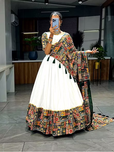 stitched lehenga with dupatta