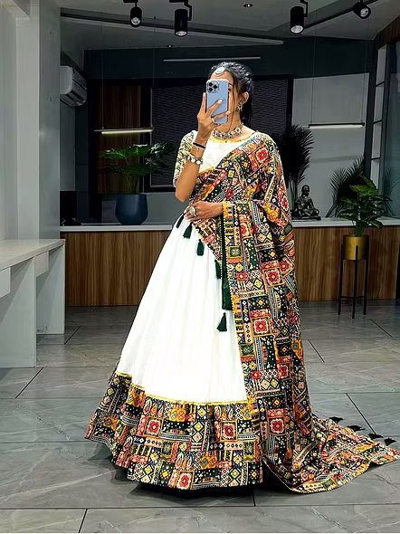 rayon cotton chaniya choli