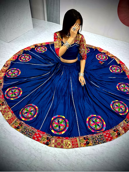 Blue Traditional chaniya choli