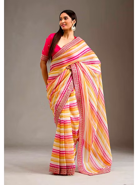 designer sequin saree