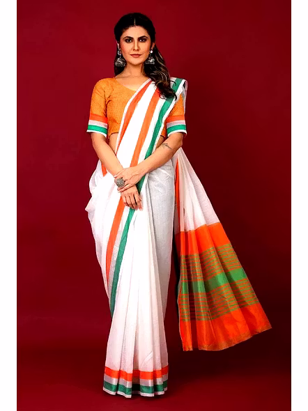 Women’s tricolor saree