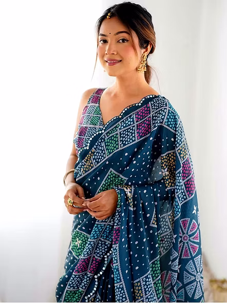 georgette saree for farewell