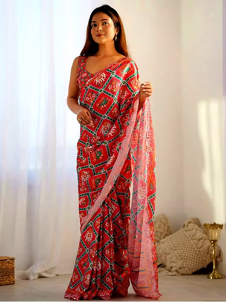 saree for farewell