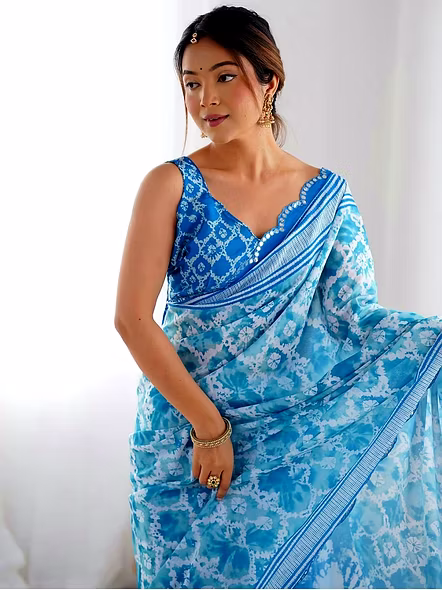 georgette saree for farewell