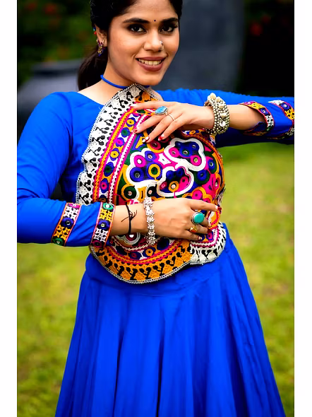 Mirror work lehenga for Navratri