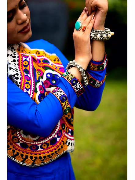 Royal Blue sequin lehenga