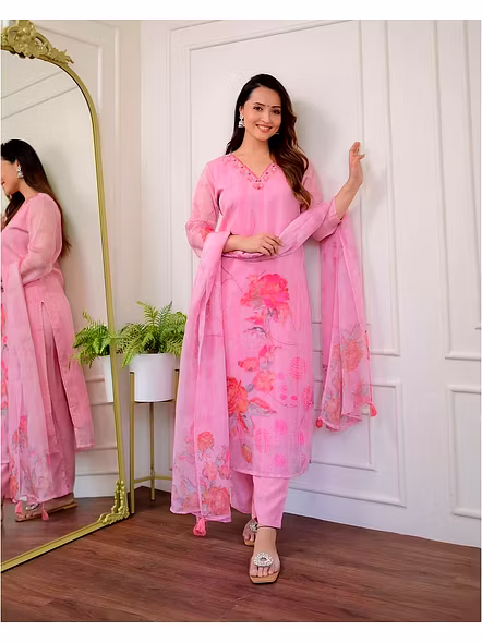 organza kurta set