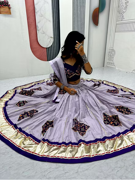 Purple Festive traditional lehenga choli