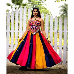 shiv colorful navratri choli set