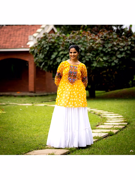 Traditional Leheriya Lehenga-GRTN8062_Yellow