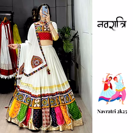 shiv pure rayon cotton navratri lehenga choli