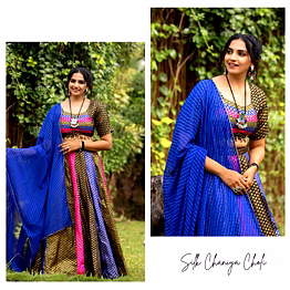 shiv soft silk lehenga with kaudi work