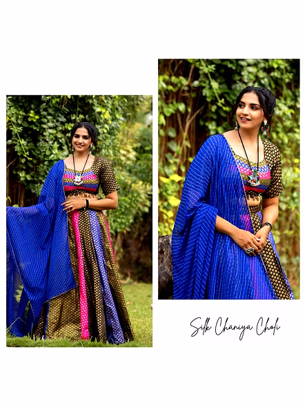 Soft Silk Lehenga With Kaudi Work