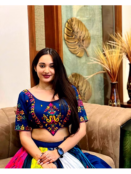 Designer Cotton Navratri Lehenga Choli Set