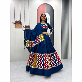 tiny tex navratri special pure cotton lehenga choli